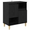 vidaXL Vitrina Roble negro 35 x 60 x 70 cm Madera de ingenier&iacute;a