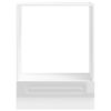 vidaXL Mueble de horno Kalmar alto brillo blanco madera reconstituida
