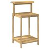 vidaXL Banco de Trasplante Exterior 56,5 x 48,5 x 107 cm Blanco