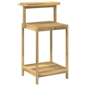 vidaXL Banco de Trasplante Exterior 56,5 x 48,5 x 107 cm Blanco
