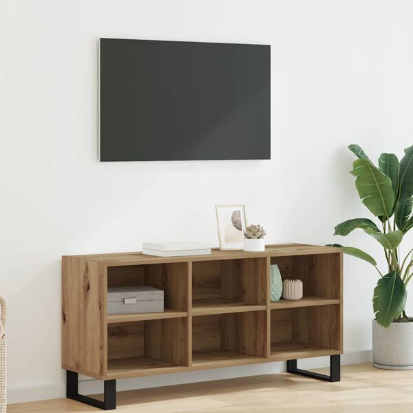 vidaXL Gabinete de TV Roble artesanal 103,5 x 30 x 50 cm