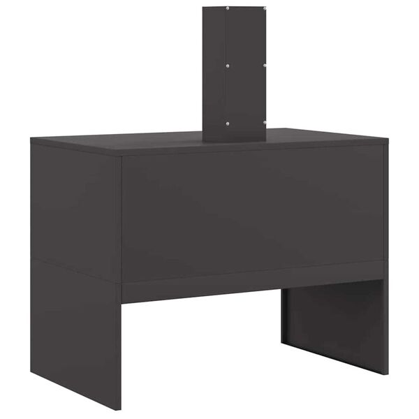vidaXL Hoguera Negro 80 x 50 x 96 cm Acero laminado en fr&iacute;o