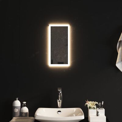 vidaXL Espejo de baño con LED 20x40 cm