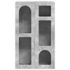 vidaXL Aparador Gris Concreto 59 x 35 x 100,5 cm Madera de ingenier&iacute;a