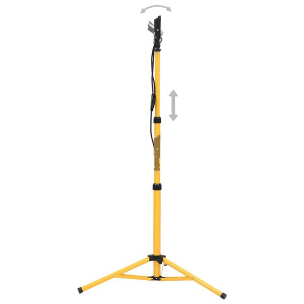 vidaXL Foco LED con tr&iacute;pode 2x30 W blanco c&aacute;lido