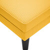 vidaXL Chaise longue con coj&iacute;n de tela de pana amarillo claro