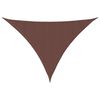 vidaXL Toldo de vela triangular tela Oxford marr&oacute;n 3x4x4 m