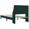 vidaXL Estructura de cama Verde oscuro 80 x 200 cm Terciopelo