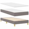 vidaXL Cama tipo Box Spring con colch&oacute;n Taup&eacute; 100 x 200 cm tela
