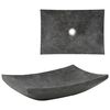 vidaXL Lavabo 50x35x12 cm m&aacute;rmol negro