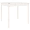 vidaXL Mesa de jard&iacute;n madera maciza de pino blanco 82,5x82,5x76 cm