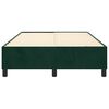 vidaXL Estructura Estructura de cama con somier terciopelo verde oscuro 120x200 cm