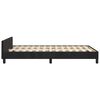 vidaXL Estructura de cama sin colch&oacute;n terciopelo negro 120x190 cm