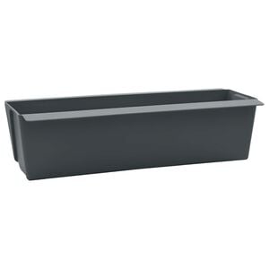 vidaXL Cajas de flores para palets Euro 24 uds. Gris Polipropileno