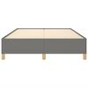 vidaXL Estructura de cama sin colch&oacute;n tela gris oscuro 140x200 cm