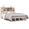 vidaXL Cama con estanter&iacute;a sin colch&oacute;n madera maciza de pino 140x200cm