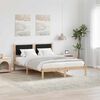 vidaXL Estructura de cama Negro 160 x 200 cm Madera de pino macizo