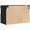 vidaXL Mueble de TV Montado en la Pared Roble negro 60 x 30 x 40 cm