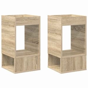 vidaXL Mesa Auxiliar 2 uds. Roble Sonoma 30 x 30 x 56 cm