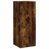 vidaXL Aparador de madera contrachapada roble ahumado 34,5x34x180 cm
