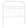 vidaXL Cabecero de repuesto de metal blanco 100 cm