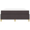 vidaXL Estructura de cama con colch&oacute;n Marr&oacute;n Oscuro 140 x 190 cm tela