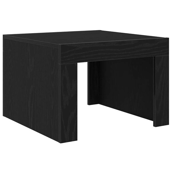 vidaXL Mesa de Caf&eacute; Roble Negro 50 x 50 x 35 cm Madera de ingenier&iacute;a