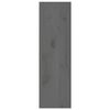 vidaXL Armarios de pared 2 uds madera maciza pino gris 30x30x100 cm