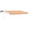 vidaXL Toldo manual retr&aacute;ctil con LEDs Multicolor 3,5 x 2 m
