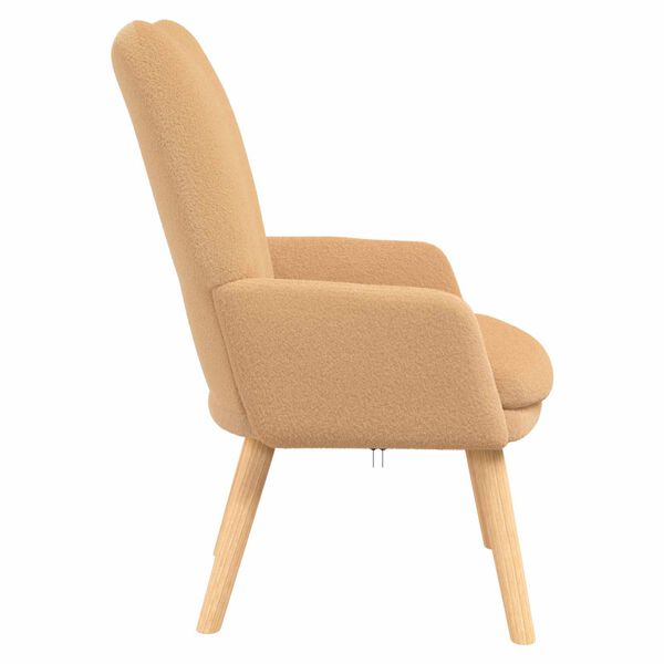 vidaXL sill&oacute;n Beige 63 x 67 x 94 cm Poli&eacute;ster y contrachapado