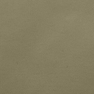 vidaXL Toldo de vela rectangular tela Oxford beige 3x6 m