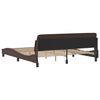 vidaXL Estructura de cama Dover cuero sint&eacute;tico marr&oacute;n 180x200cm
