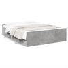 vidaXL Cama con cajones madera ingenier&iacute;a gris hormig&oacute;n 135x190 cm