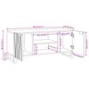 vidaXL Unidades de TV 105 x 33 x 46 cm Madera contrachapada