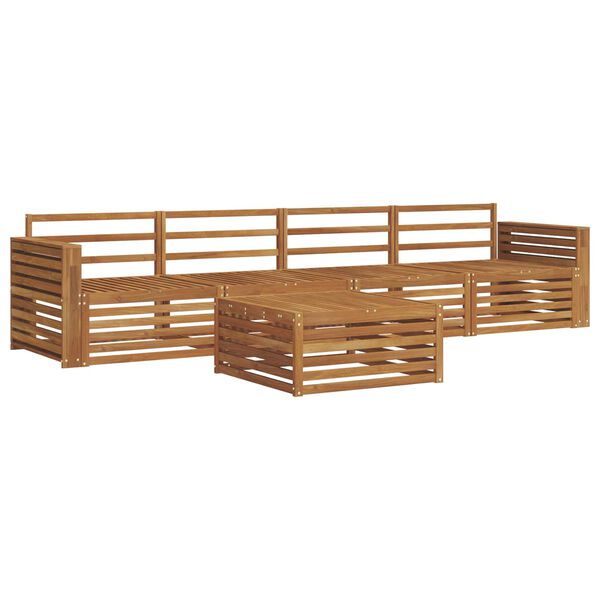 vidaXL Conjunto de sof&aacute;s de exterior 5 pcs Natural