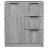 vidaXL Aparador de madera contrachapada gris Sonoma 60x30x70 cm