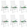 vidaXL Cojines de sillas 6 pcs Multicolor 50 x 50 x 4 cm Tela Oxford