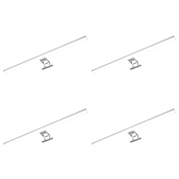 vidaXL L&aacute;mparas de espejo 4 unidades luz blanco fr&iacute;o 8 W