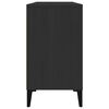 vidaXL Armario para lavabo madera contrachapada negro 80x33x60 cm