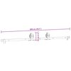 vidaXL Kit de herrajes para puertas correderas acero negro 200 cm