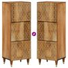 vidaXL Aparador alto madera maciza de mango 40x33x110 cm
