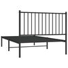 vidaXL Estructura cama sin colchón con cabecero metal negro 100x190 cm