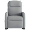 vidaXL Sill&oacute;n el&eacute;ctrico reclinable elevable de tela gris claro