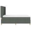 vidaXL Cama tipo Box Spring con colch&oacute;n Gris 140 x 190 cm tela