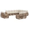 vidaXL Conjunto de sof&aacute;s de jard&iacute;n 12 uds. Beige y blanco crema