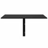 vidaXL Mesa de pared plegable madera contrachapada negra 100x60x56 cm