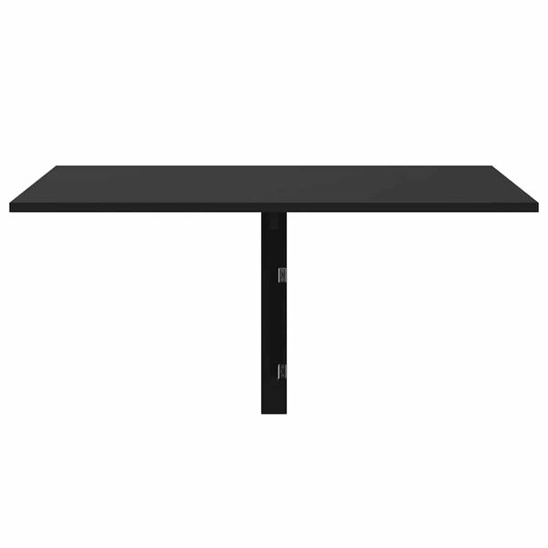 vidaXL Mesa de pared plegable madera contrachapada negra 100x60x56 cm