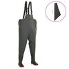 vidaXL Vadeador con botas verde talla 42