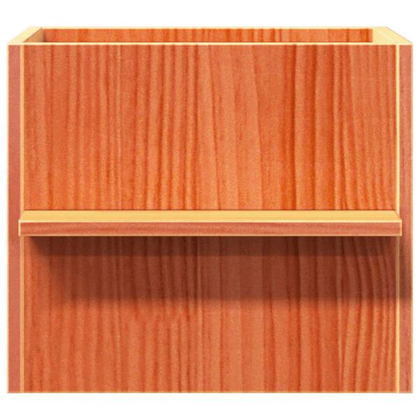 vidaXL Casa para gatos cera marr&oacute;n 51x35x30 cm madera maciza pino