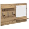 vidaXL Perchero de pared Montada en la pared Roble artisan